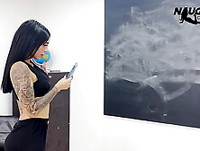 Pretty teacher records a porn movie in the classroom