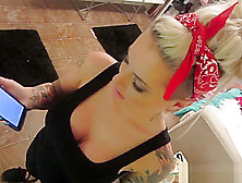 Behind the scenes with tatted starlet Christy Mack