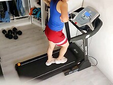 cuckold with a thief into an treadmill, he handcuffed me