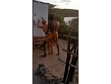 Tiny blonde destroy by BBC in Africa public