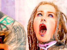 Tattoo girl gets Anal fuck from BBC - ATM,  facial