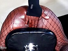 BLACK ANAL - Ghetto Barbie skipped class to get Drilled in the butt on stool