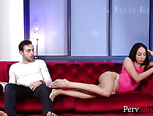 Teenie Competetive Sisters Take Turns And Fuck Brother- Alexis Tae,  Kiarra Kai