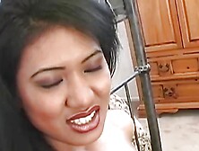 Nasty Asian Gets Her Mouth Filled With Spit Before Sucking Her Mans Cock