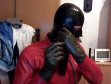 I'm A Horny Rubber Slut Drinking Piss