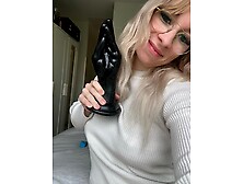 ASS SEX FISTING WITH A LARGE TOY!! (Pain,  hard)