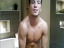 Bubble Butt Hunk Stroke His Big Prick In Shower And Finishes Off On Cam - More At Menoncum. Com