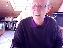 74-Year-Old German Silver Daddy Cums Hard