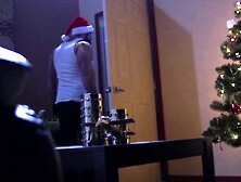 Santa's Helper Gives A Christmas Present To His Boss - Anal Surprise For Addison Blue