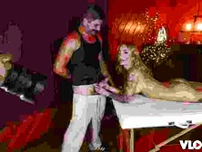 Adroit Nathan Bronson and Kathryn Mae at busty movie