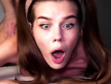 OMG, MY REAR-END IS TOO TIGHT! Sexy 18 Yo Teeny STRUGGLES During Painful Anal Fuck - Alina Foxxx