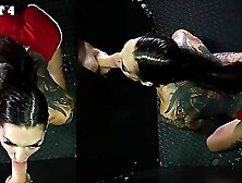 Rocky Emerson gets her throat stuffed with bbc in pov action.