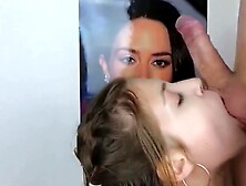 Sexy Babe Sucks Hard Dick On Knees - Hot Blonde Teen Facesitting & Riding POV