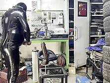 Garage Gimp Banging machine Bam Sextoy 7. 6 cm 40cm Lengthy monster