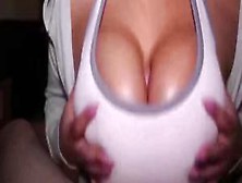 Titfuck-in-sports-bra-by-big-natural-tits-teen-ends-with-cumshot