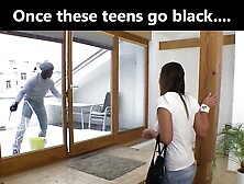 Teen fucks big black cock