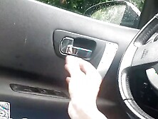 Public Park.  Blowjob And Fucked In A Car (Real) Interrupted By Police..