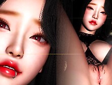 Korean attractive model Twat Juicy????(Fine spread legs!)