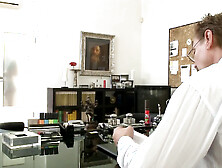 Hawt brunette hair anal screw with the boss