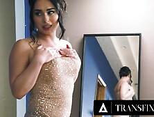 TRANSFIXED - Hot Ember Snow Wishes Consolation CREAMPIE After Ember Fiera’s Breathtaking Costume Disclose