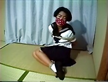 Tied and gagged struggle