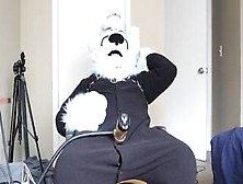 Fursuit Cock Milking With The Venus Milking Machine