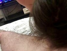 Russian Brunette Girl's Office Role-Play BJ