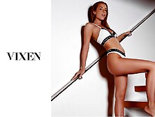 Elegant redhead babe Holly Molly fucked in the doggy style