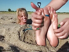 Beach Vacation Tickling With Violet Skye