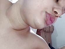 Rolling Her Hot And Deep Mouth On The Hard Cock,  This Slut Loves A Cock Inside Her Little Mouth