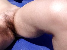 Unshaved wife on nudist beach