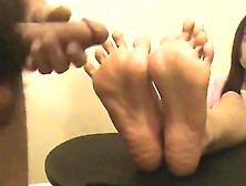 Cum On Asian Feet