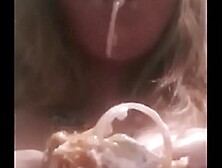 Watch Hungry Big Tittie Bbw Hog Eating Messy Cheeseburger