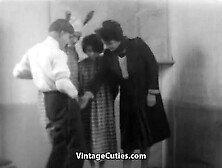 Hairy Hottie Fucks for a Good Grade (1920s Vintage)