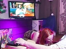 Lovehomeporn - Babe Sucks Me Off While I Watch Tv