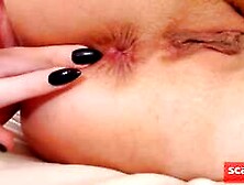 Dirty Talking Blonde Loves Anal with her Sex Toy