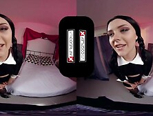 VRCosplayX Thin Eighteen Wednesday Addams Makes Your Bday Fucking Awesome