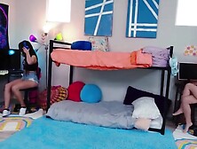 College Dorm Room Invasion - Teen Faces Huge Surprise With A Big Dick