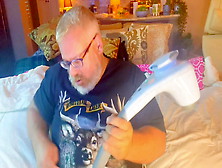 Country Father Shooting His Load.  Big Orgasm