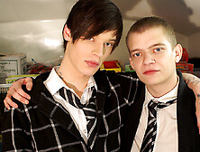 School Boys Pumping Cream Together - Owen Jackson Lewis Romeo - Txxxmstudios