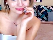 Blonde Babe Finger Fucks Her Wet Cunt