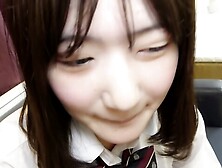 Cute Japanses Student In School Uniform