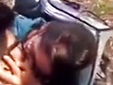 Telugu Girl Doing Hot Kissing Romance With Bf In Front Of Friends