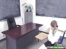 Mischievous School Gal Feeds Her Teacher