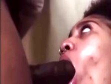 Sexy Lightskin Gets Her Mouth Stuffed