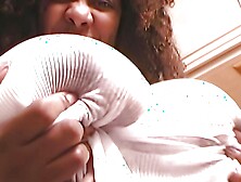 Using her big natural tits Chaka T seduced the white guy into a passionate cowgirl