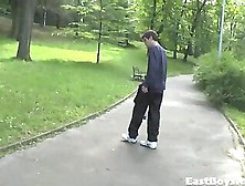 Handjob In Public Park