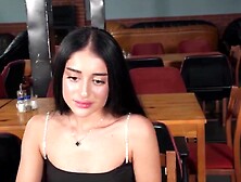 NastyAra's Toilet Ride - Dirty Restaurant Sex with Big Dick