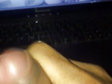 Stroking My Cock As I Watch A Tranny Masturbate Her Cock