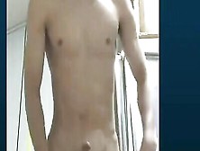 Young Asian Gay Twink Shows His Muscly Physique And Masturbates For The Webcam